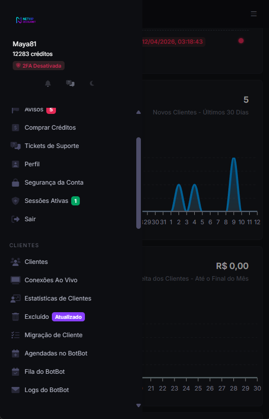 Painel Gestor Mobile